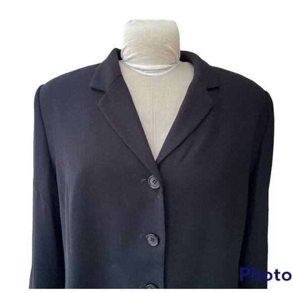 NYGARD Classic Black 4-Button Blazer Sz 16 Must-Have Staple Piece Plus - Picture 6 of 11